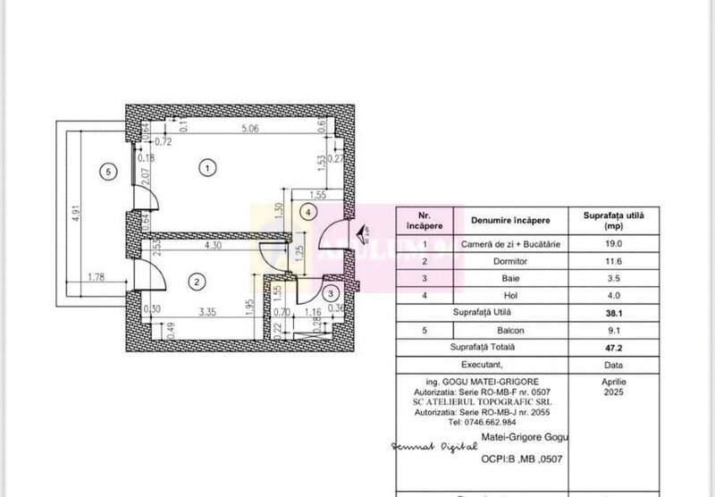Studio cu dormitor separat, Prima Vista sos.Fabrica de Glucoza